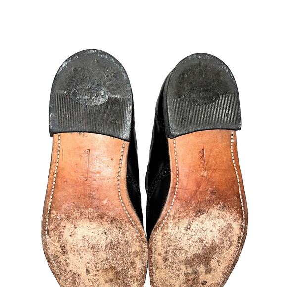 DEXTER USA Mens Black Leather Loafers Slip-On Tassels Wingtip Shoes SIZE‎ 8.5M - Picture 13 of 14